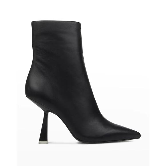 Black Suede Studio Black Jelena Napa Zip Ankle Booties size 38/ US 8 - Picture 1 of 10